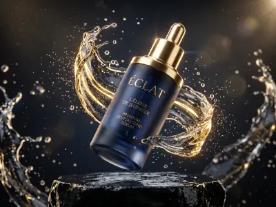 3D Beauty Product Commercial Animation