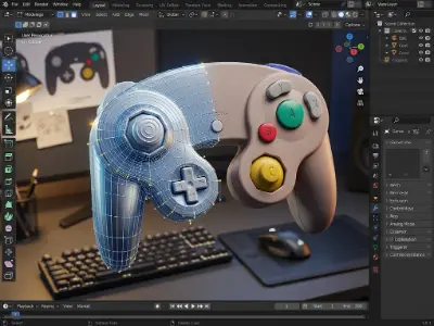 GameCube Controller Modeling